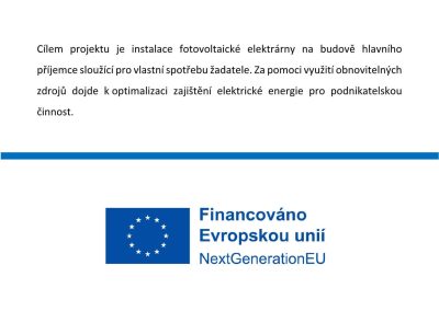 Finanční podpora z EU - fotovoltaika